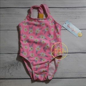 NWT Cat & Jack Daisy One Pc Swimsuit